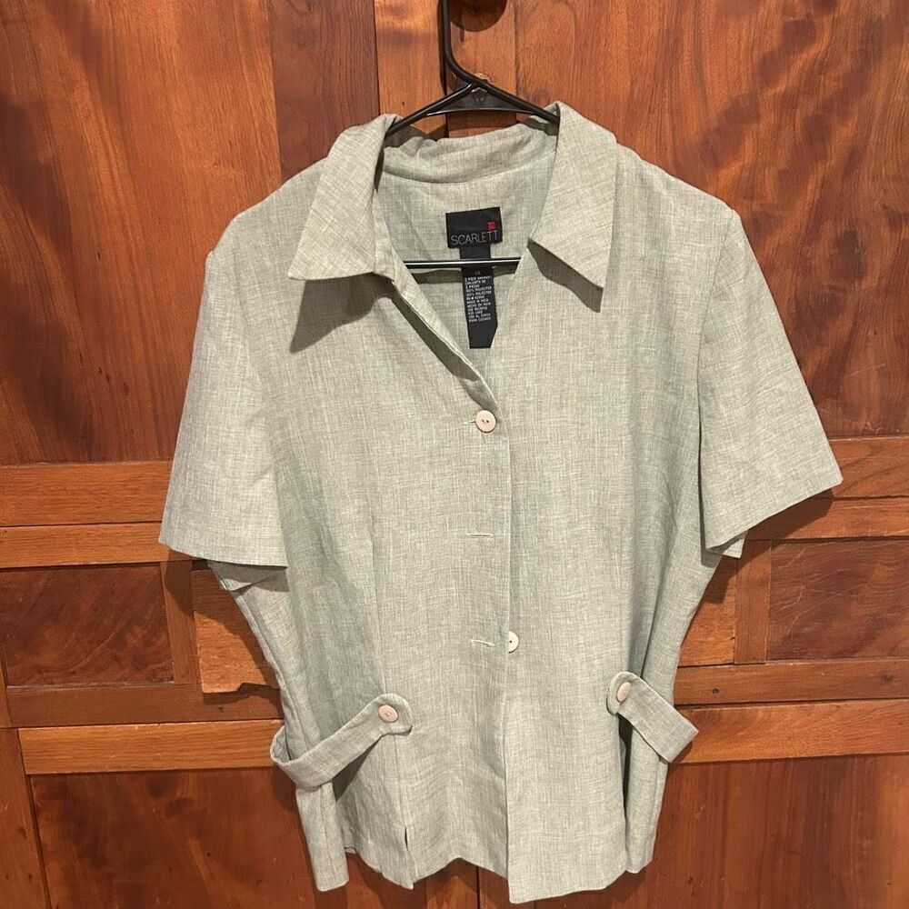 Scarlett vintage blouse short sleeve size 14